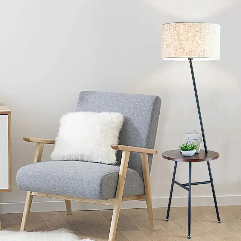Modern-Wood-Table-Floor-Lamp-5W-Led-Bulb-Living-Room-Bedroom-Study-Standing-Lamps-Black-Iron (3)