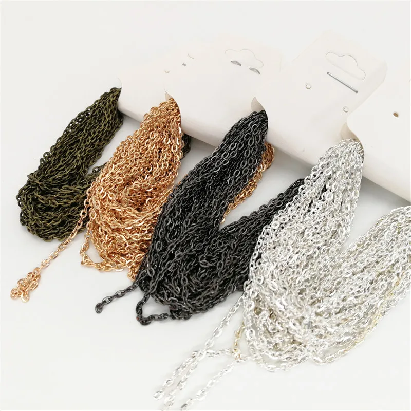 4m/lot Long Open Link Ring Cable Link Chains for DIY Jewelry Making Necklace Bracelet Accessories Silver/Gold/Bronze Color 2x3mm
4m/lot Long Open Link Ring Cable Link Chains for DIY Jewelry Making Necklace Bracelet Accessories Silver/Gold/Bronze Color 2x3mm