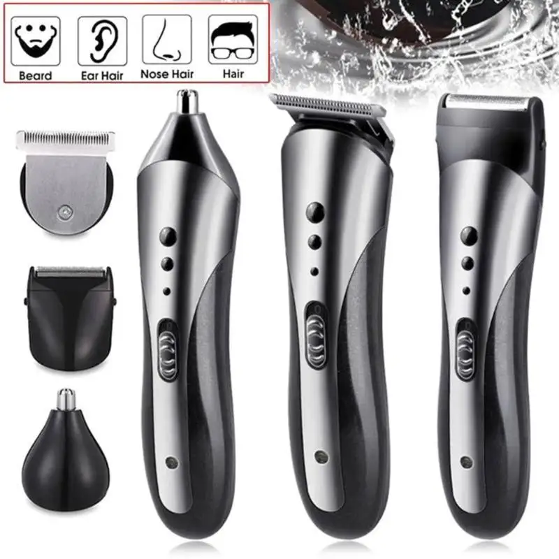 

Kemei KM-1407 3 in 1 Electric Shaver Hair Trimmer Rechargeable Electric Nose Hair Clipper Professional Beard Razor Machine