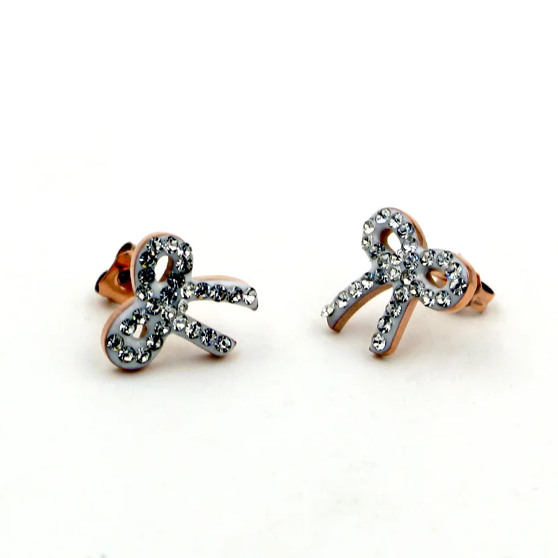 stainless steel Sparkling Bow Earrings With Clear CZ For Women Compatible with Jewelry Gift Earing For Woman Jewelry
stainless steel Sparkling Bow Earrings With Clear CZ For Women Compatible with Jewelry Gift Earing For Woman Jewelry