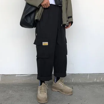 Cargo Pants Women Ankle-Length Hip Hop Trousers Soft Harajuku Korean Style Womens Trendy Solid Side Pockets Casual Pants girls
Cargo Pants Women Ankle-Length Hip Hop Trousers Soft Harajuku Korean Style Womens Trendy Solid Side Pockets Casual Pants girls