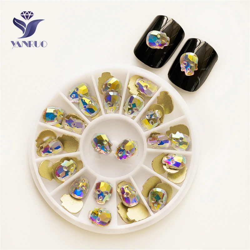 YANRUO 2570NoHF AB Skull 6x8mm 8x10mm Luxury Crystals Non Hotfix Strass Flatback Rhinestones Nails Charms
YANRUO 2570NoHF AB Skull 6x8mm 8x10mm Luxury Crystals Non Hotfix Strass Flatback Rhinestones Nails Charms