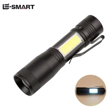 2018 New Mini Portable 4 Modes Q5 LED Flashlight COB Work Light lanterna Powerful Pen Torch Lamp for For Bicycle Camping
2018 New Mini Portable 4 Modes Q5 LED Flashlight COB Work Light lanterna Powerful Pen Torch Lamp for For Bicycle Camping
