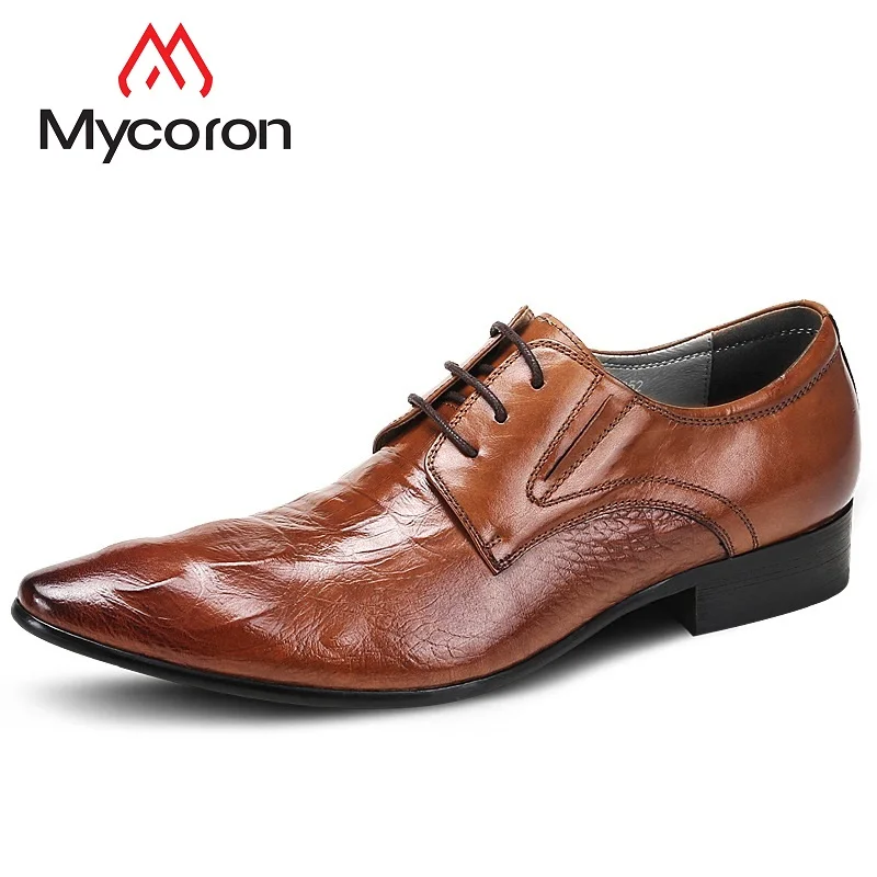 MYCORON Men Boots Genuine Leather Men Dress Shoes Fashion Brand Men Business Formal Gentleman Men Shoe Leather Herren Schuhe
MYCORON Men Boots Genuine Leather Men Dress Shoes Fashion Brand Men Business Formal Gentleman Men Shoe Leather Herren Schuhe