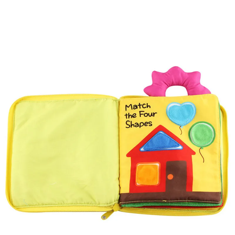 baby book Soft Cloth Baby Intelligence Development Learn Picture Cognize Book quiet book #4j05 (8)