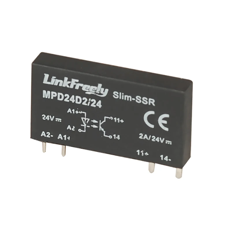 MPD24D2/24 4 Pin PCB Micro Voltage Relay Switch Module 24VDC In 24VDC/2A Output,Smart Auto DC DC SSR Solid State Relay Bank+Mini
MPD24D2/24 4 Pin PCB Micro Voltage Relay Switch Module 24VDC In 24VDC/2A Output,Smart Auto DC DC SSR Solid State Relay Bank+Mini