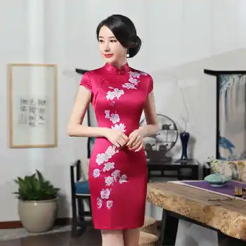 New Spring and summer Fashion short-style Chinese Traditional cheongsam daily Dress improvement of printed cheongsam 62JXLGD120
New Spring and summer Fashion short-style Chinese Traditional cheongsam daily Dress improvement of printed cheongsam 62JXLGD120