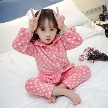 Pajamas Infantil Kids Girl Winter Warm Sleepwear Baby Girl Dots Heart Print Coral Velvet Pajama Sets Children Clothing Pajamas
Pajamas Infantil Kids Girl Winter Warm Sleepwear Baby Girl Dots Heart Print Coral Velvet Pajama Sets Children Clothing Pajamas