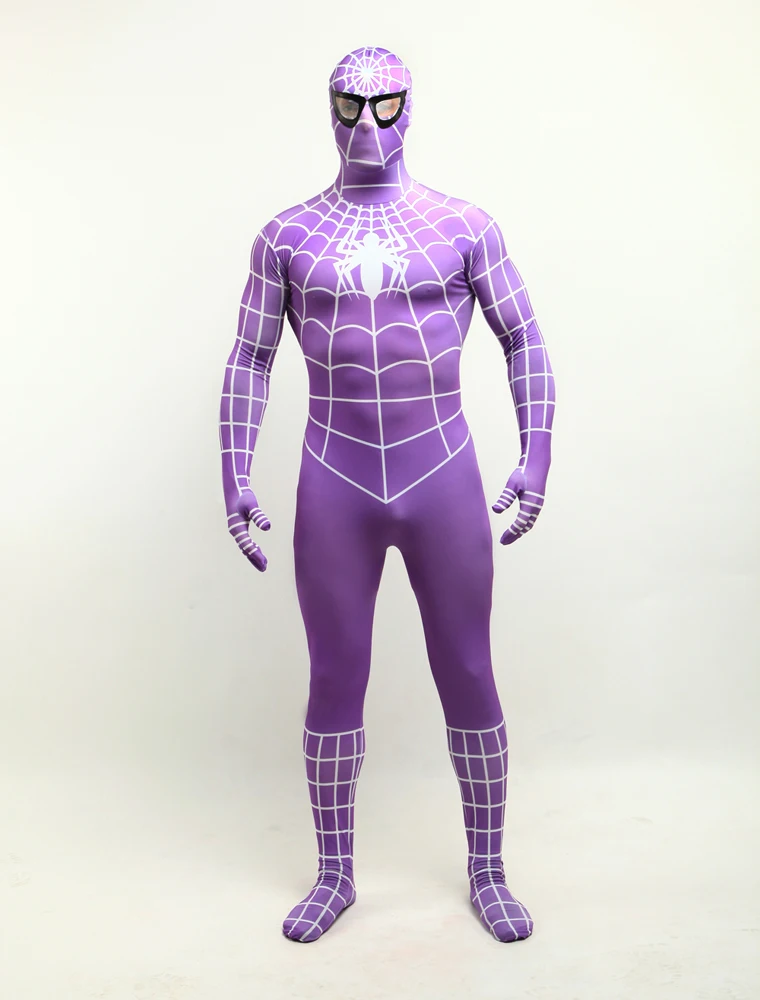 2017 New arrival spiderman costume superhero purple color spider-man costumes cosplay spandex zentai suit
2017 New arrival spiderman costume superhero purple color spider-man costumes cosplay spandex zentai suit