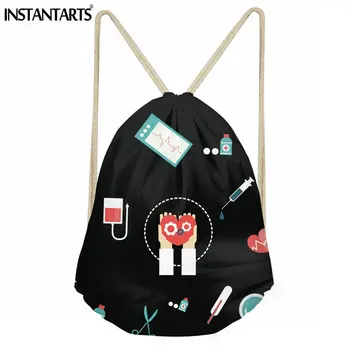 INSTANTARTS Women Outdoor Gym Bag Nurse Hospital Printed Small Drawstring Bag for Girls Ladies Waterproof Fitness Shoes Backpack
INSTANTARTS Women Outdoor Gym Bag Nurse Hospital Printed Small Drawstring Bag for Girls Ladies Waterproof Fitness Shoes Backpack