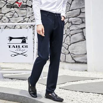 Seven7 Brand Cotton Classic Style Men Casual Trousers Male Business Straight Regular Fit Stretch Dark Blue Casual Man Pants
Seven7 Brand Cotton Classic Style Men Casual Trousers Male Business Straight Regular Fit Stretch Dark Blue Casual Man Pants