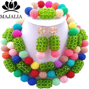 Fashion nigerian wedding Multicolors plastic nigerian wedding african beads jewelry set crystal Free shipping Majalia-276
Fashion nigerian wedding Multicolors plastic nigerian wedding african beads jewelry set crystal Free shipping Majalia-276