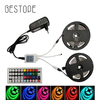 BESTOPE RGB LED Strip Light SMD 5050 5M 10M Diode LED Tape RGB Strip Waterproof DC12V Ribbon Light with Controller and Adapter
BESTOPE RGB LED Strip Light SMD 5050 5M 10M Diode LED Tape RGB Strip Waterproof DC12V Ribbon Light with Controller and Adapter