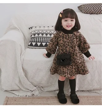 Winter Fashion Leopard Grain Girls Woolen Mermaid Dresses 3-8 Years Kids Baby Thicken Long Sleeve Warm Princess Dresses
Winter Fashion Leopard Grain Girls Woolen Mermaid Dresses 3-8 Years Kids Baby Thicken Long Sleeve Warm Princess Dresses