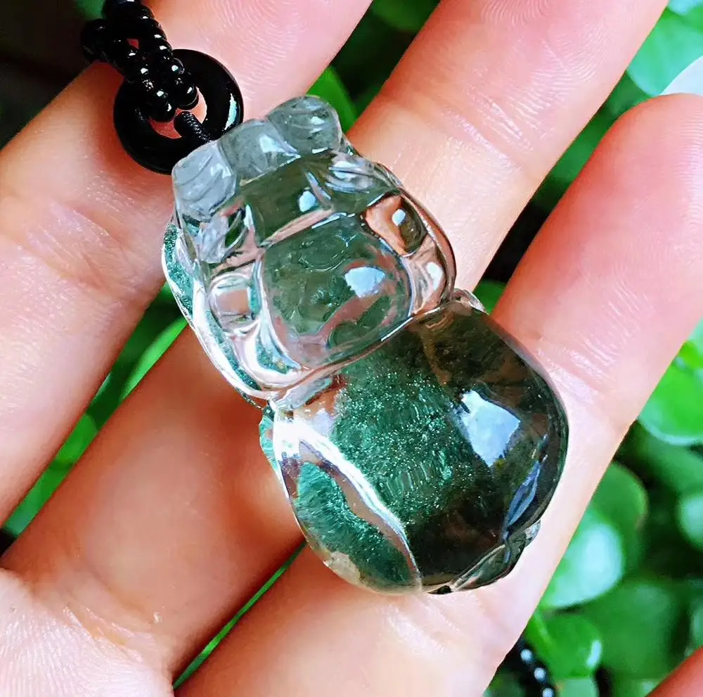 Top Quality Natural Green Phantom Necklace Pendant Fox Carved 20x17x10mm Clear Women Men Best Love Pendant Jewelry AAAAA
Top Quality Natural Green Phantom Necklace Pendant Fox Carved 20x17x10mm Clear Women Men Best Love Pendant Jewelry AAAAA