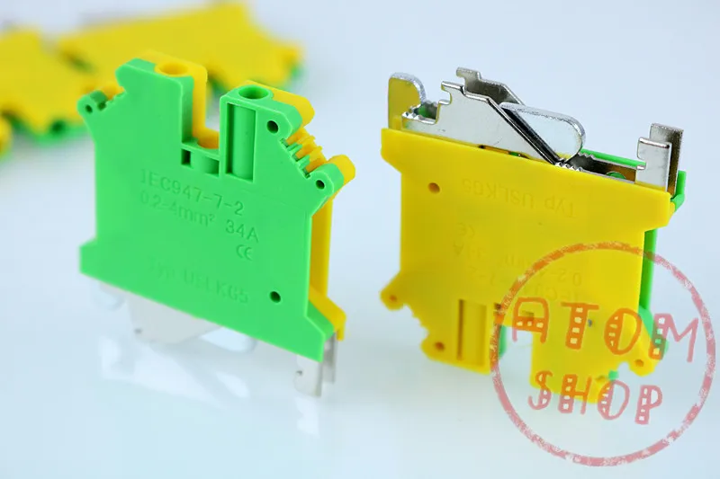 5PCS USLKG-5 UK series combined 4 square green ground terminal rail type 4mm2 ground terminal
5PCS USLKG-5 UK series combined 4 square green ground terminal rail type 4mm2 ground terminal