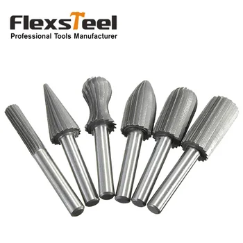 6pcs Carbide Cutter Rasp Rotary Burr Drill Bit Set CNC Woodworking Carving Engraving Bit Shank 6mm 1/4" For Dremel Rotary Tools
6pcs Carbide Cutter Rasp Rotary Burr Drill Bit Set CNC Woodworking Carving Engraving Bit Shank 6mm 1/4" For Dremel Rotary Tools