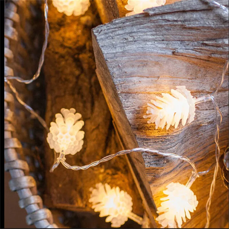 4M 20leds Warm white Led String Pinecone Waterproof EU/US Plug Fairy Lights for Christmas New Year Garland Home Indoor
4M 20leds Warm white Led String Pinecone Waterproof EU/US Plug Fairy Lights for Christmas New Year Garland Home Indoor