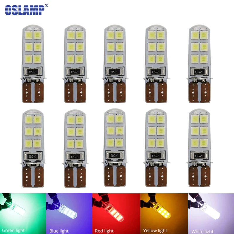 Oslamp 10pcs T10 192 W5W Car Led Light Bulbs 2835 chip White Clearance Break Lights LED Turn Signal Lamp Backup Reverse Light
Oslamp 10pcs T10 192 W5W Car Led Light Bulbs 2835 chip White Clearance Break Lights LED Turn Signal Lamp Backup Reverse Light