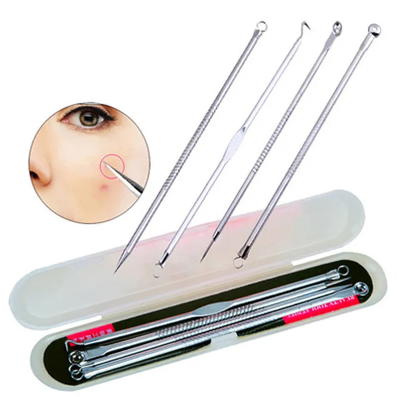 4PCS Blackhead Extractor Black Dots Pimple Cleaner Acne Blemish Remover Needles Set Black Spots Pore Point Noir Extracteur Tool
4PCS Blackhead Extractor Black Dots Pimple Cleaner Acne Blemish Remover Needles Set Black Spots Pore Point Noir Extracteur Tool