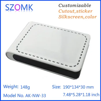 4 pieces, 190*134*30mm diy szomk enclosure plastic electronics project box white wifi network plastic case project pcb enclosure
4 pieces, 190*134*30mm diy szomk enclosure plastic electronics project box white wifi network plastic case project pcb enclosure