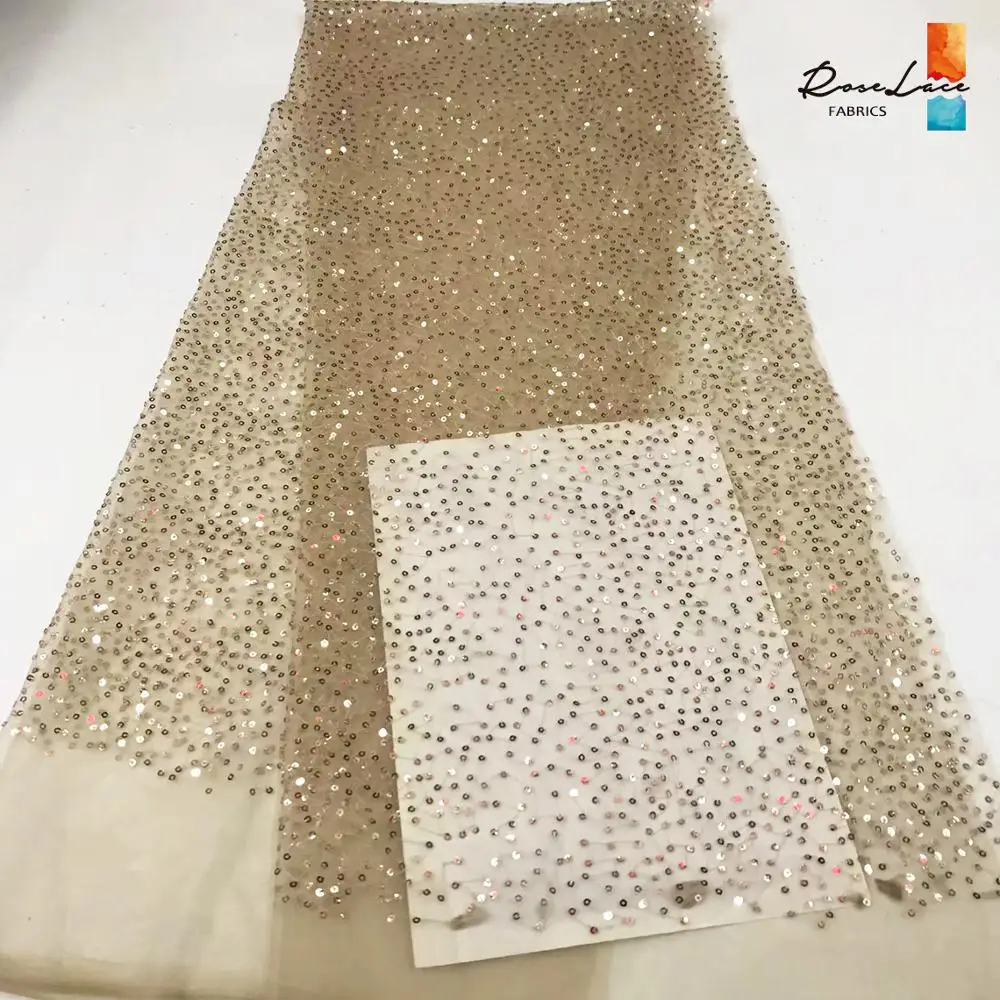 Classical Sequined Embrodiered Design African French Net Lace Fabrics 2K19 Prom Dresses Sewing Laces Material Gold Sequins Mesh
Classical Sequined Embrodiered Design African French Net Lace Fabrics 2K19 Prom Dresses Sewing Laces Material Gold Sequins Mesh