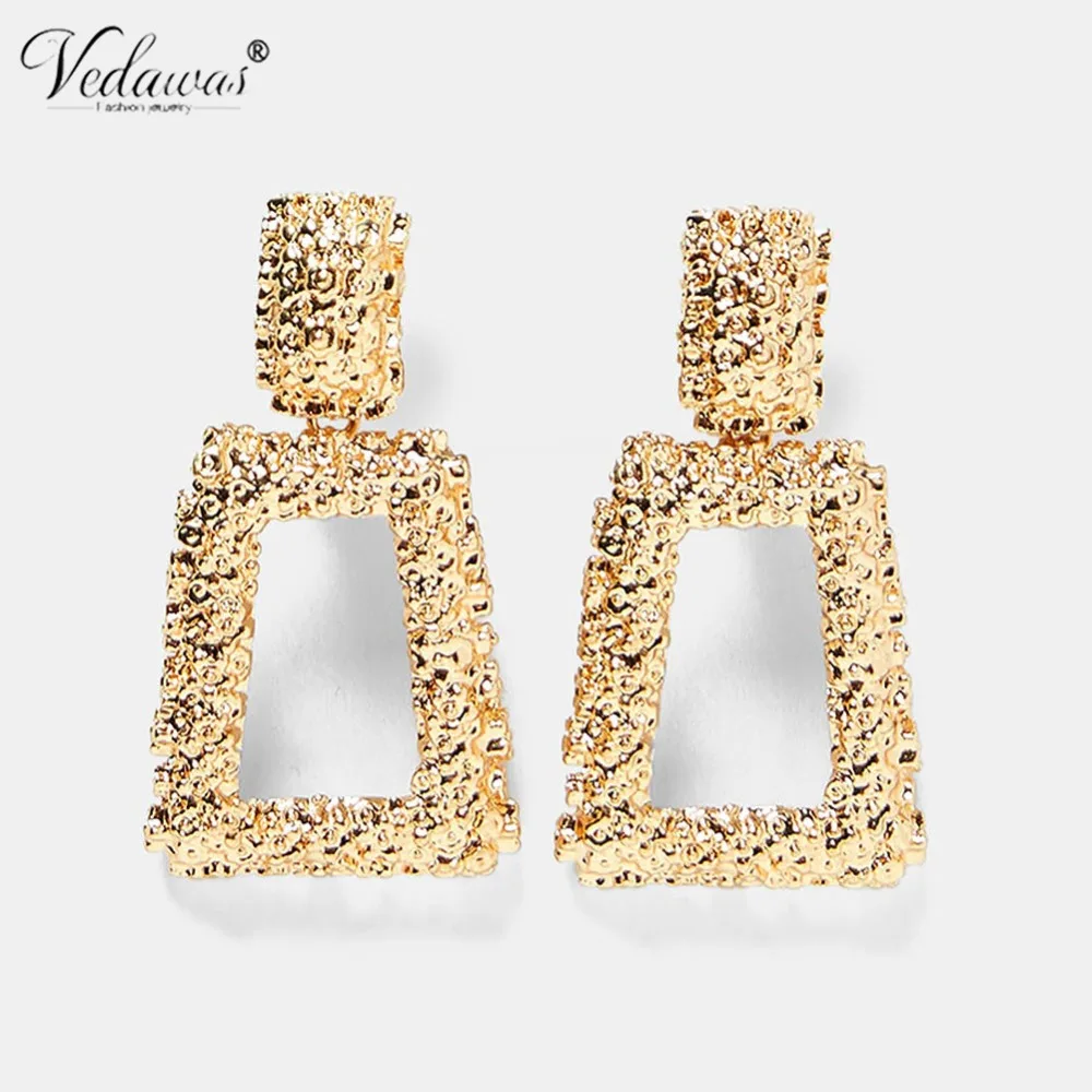 Vedawas Vintage Square Statement Dangle Earrings Gold Metal Drop Earrings Gift For Women Sister Bijoux Jewelry Pendientes xg169
Vedawas Vintage Square Statement Dangle Earrings Gold Metal Drop Earrings Gift For Women Sister Bijoux Jewelry Pendientes xg169