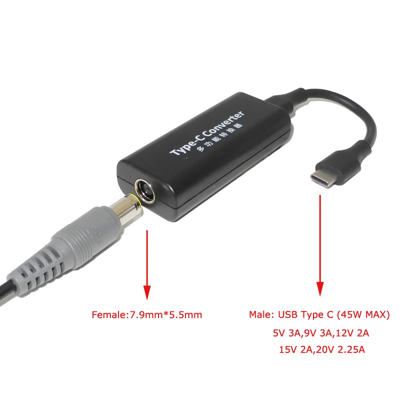 Dc Adapter Converter for Lenovo