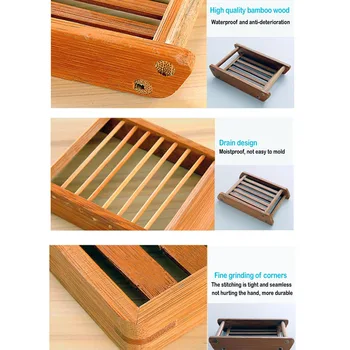 Portable Soap Dishes Creative simple bamboo manual drain soap box Bathroom bathroom Hand Drainage Soap Box Kitchen supplies
Portable Soap Dishes Creative simple bamboo manual drain soap box Bathroom bathroom Hand Drainage Soap Box Kitchen supplies