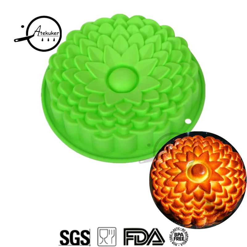 Atekuker Flower Cake Mold Silicone Bakeware For Baking DIY Silicone Molds Cake Tools Cake Design
Atekuker Flower Cake Mold Silicone Bakeware For Baking DIY Silicone Molds Cake Tools Cake Design