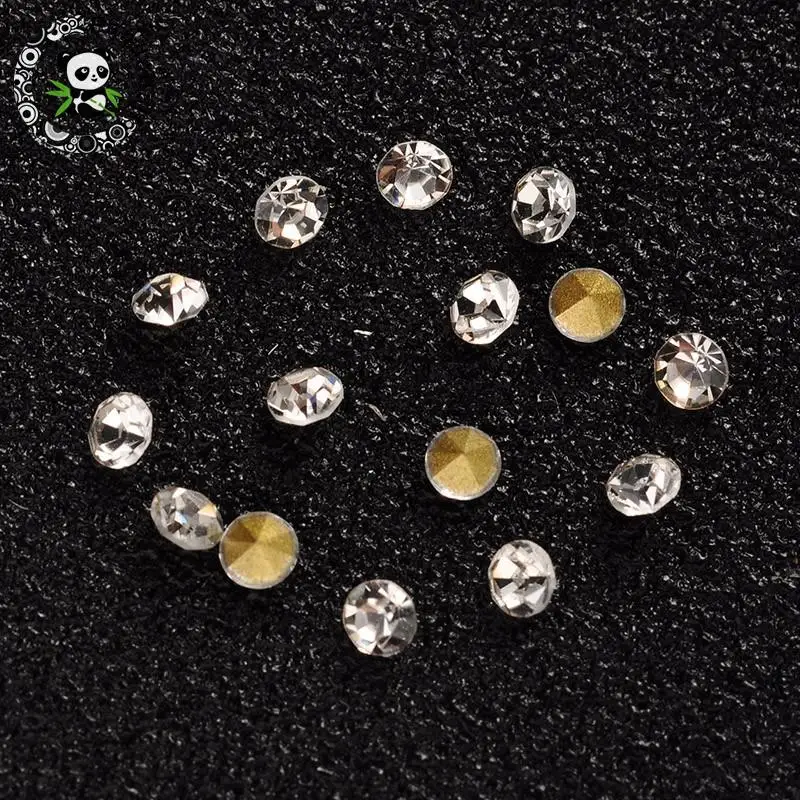 Glass Pointed Back Rhinestone, Faceted Cone, Back Plated, Crystal, 2x2mm; about 1440pcs/bag
Glass Pointed Back Rhinestone, Faceted Cone, Back Plated, Crystal, 2x2mm; about 1440pcs/bag