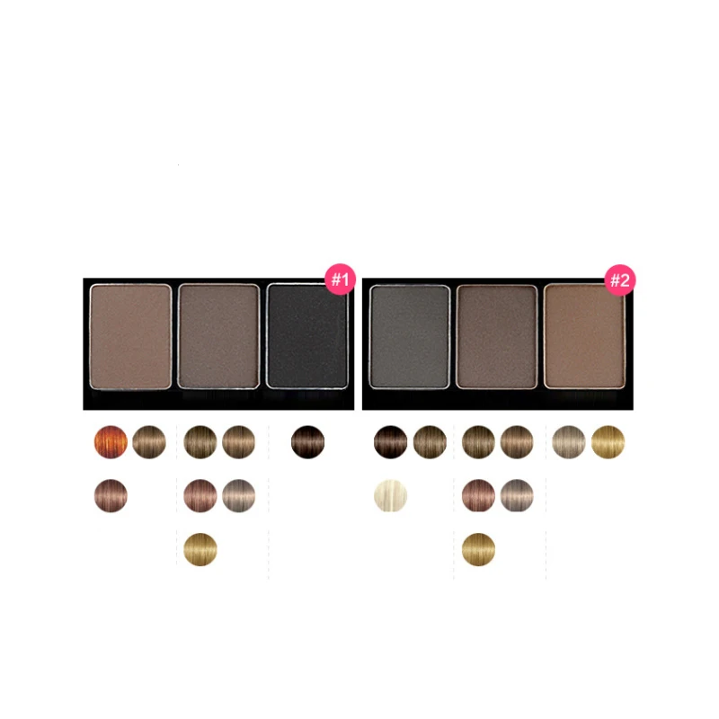 3 Color Eye Shadow Powder Long-Wear Brow Palette Delicateds Eyebrow Powders Palettes Natural Makeup S30 | Красота и здоровье