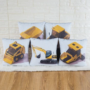 Cartoon Excavator Forklift Sequin Pillow Cover 40*40cm Cushion Cover Decor Yellow Car Throw Pillows Case Car Sofa Home
Cartoon Excavator Forklift Sequin Pillow Cover 40*40cm Cushion Cover Decor Yellow Car Throw Pillows Case Car Sofa Home