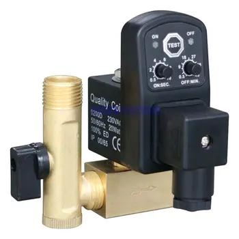 Electric Timer Auto Water Valve 1/2" DN15 Electronic Drain Solenoid Valve for Air Compressor Condensate
Electric Timer Auto Water Valve 1/2" DN15 Electronic Drain Solenoid Valve for Air Compressor Condensate