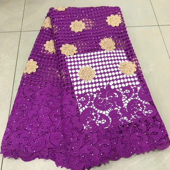 Hot-selling purple African lace fabrics in 2019 French cord lace fabrics Nigerian gauze lace fabrics married gemstones
Hot-selling purple African lace fabrics in 2019 French cord lace fabrics Nigerian gauze lace fabrics married gemstones