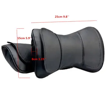 New Black 2pcs/set Genuine Leather Car Seat Neck Rest Headrest Double Layer Pillow
New Black 2pcs/set Genuine Leather Car Seat Neck Rest Headrest Double Layer Pillow