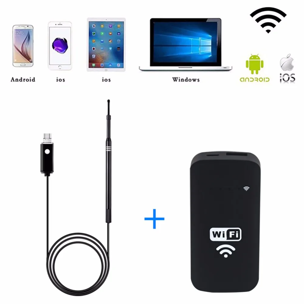 WiFi Ear Endoscope Wireless USB Ear Otoscope Inspection Camera Portable HD Borescope with Earpick Ear Cleaning Endoscope Tools
WiFi Ear Endoscope Wireless USB Ear Otoscope Inspection Camera Portable HD Borescope with Earpick Ear Cleaning Endoscope Tools