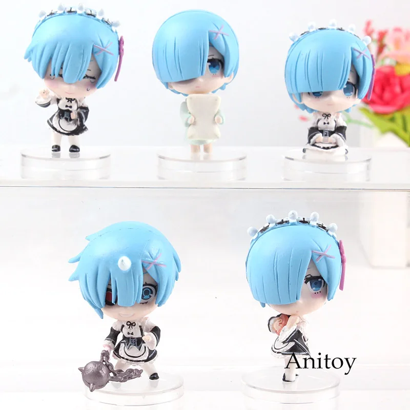 Re:Zero Re:Life in a Different World From Zero Rem Q Version Mini Kawaii PVC Anime Figure Rem Collection Model Toys 5pcs/set
Re:Zero Re:Life in a Different World From Zero Rem Q Version Mini Kawaii PVC Anime Figure Rem Collection Model Toys 5pcs/set
