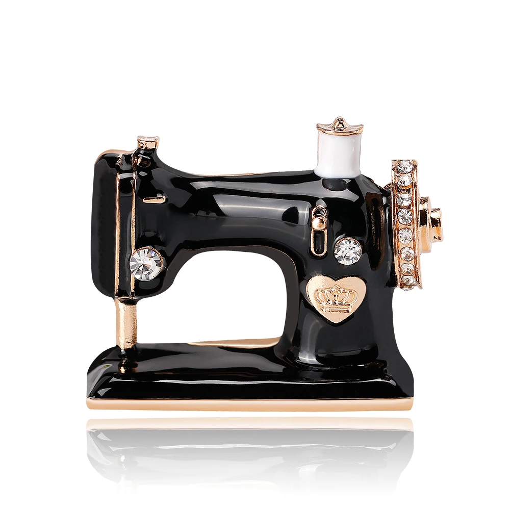 KARASU Black-color Oil Drop Sewing Machine Crystal Brooch Pins For Girls Women Wedding Bridal Jewelry
KARASU Black-color Oil Drop Sewing Machine Crystal Brooch Pins For Girls Women Wedding Bridal Jewelry