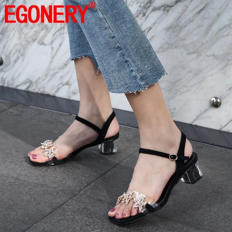 EGONERY woman shoes 2019 summer new fashion sexy kid suede woman sandals outside mid heels open toe buckle crystal ladies shoes
EGONERY woman shoes 2019 summer new fashion sexy kid suede woman sandals outside mid heels open toe buckle crystal ladies shoes