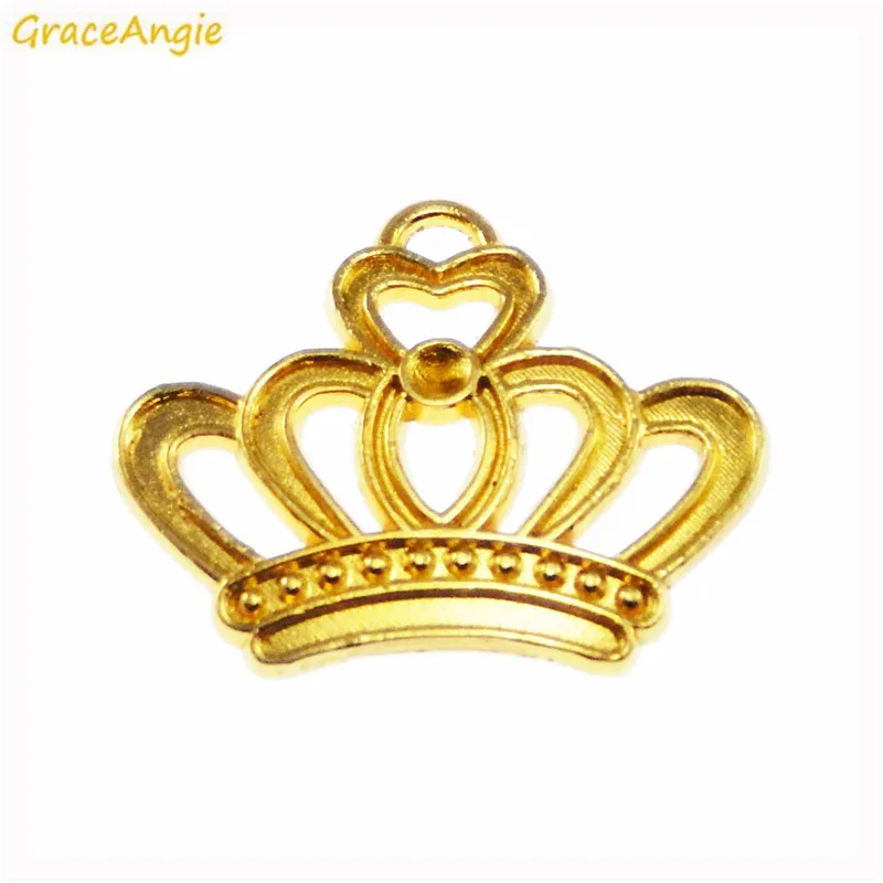 GraceAngie 90PCS Wholesale Crown Shape Gold Color Pendant Necklace Jewelry Charms Women Bracelet Handmade DIY Finding Accessory
GraceAngie 90PCS Wholesale Crown Shape Gold Color Pendant Necklace Jewelry Charms Women Bracelet Handmade DIY Finding Accessory