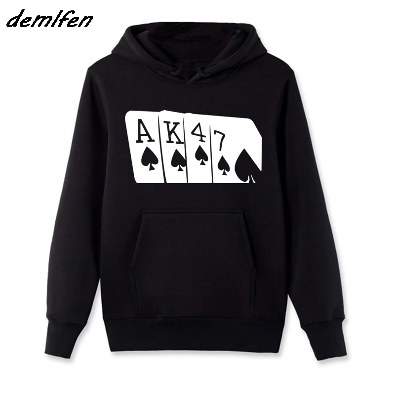 Spring Autumn Men Hoodie AK47 Sweatshirt Soviet USSR Russian Poker Hand Printed Fleece Hoody Hip Hop Jacket Coat Harajuku
Spring Autumn Men Hoodie AK47 Sweatshirt Soviet USSR Russian Poker Hand Printed Fleece Hoody Hip Hop Jacket Coat Harajuku
