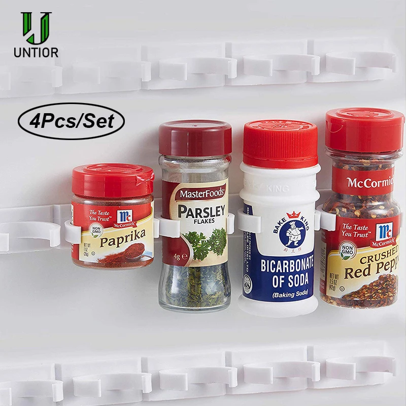 UNTIOR 1 pcs/set Storage Rack Plastic Hooks Spice Wall Rack No Trace Cuttable Kitchen Cruet Spice Clip Bottleneck Storage Shelf
UNTIOR 1 pcs/set Storage Rack Plastic Hooks Spice Wall Rack No Trace Cuttable Kitchen Cruet Spice Clip Bottleneck Storage Shelf