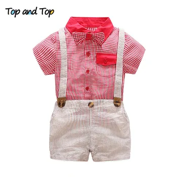 Top and Top Summer Baby Boy Clothing Set Gentleman Suit Short Sleeve Plaid Bow Tie Shirt+Shorts 2Pcs Formal Baby Clothes
Top and Top Summer Baby Boy Clothing Set Gentleman Suit Short Sleeve Plaid Bow Tie Shirt+Shorts 2Pcs Formal Baby Clothes