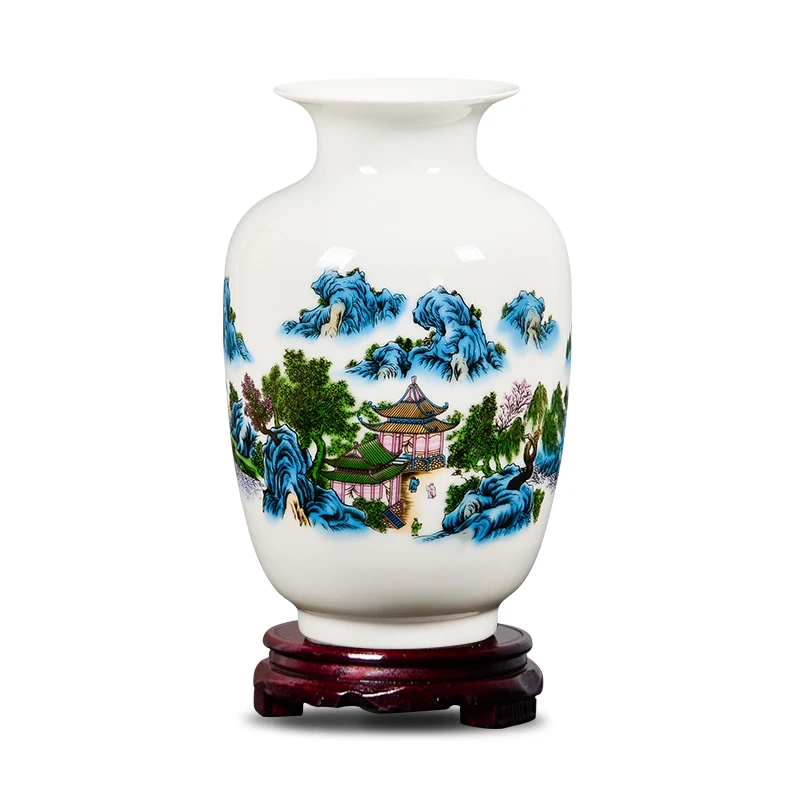 Jingdezhen Ceramic Vase Household Ornaments Flower Living Room Decoration Crafts vase for wedding decoration samll porcelain
Jingdezhen Ceramic Vase Household Ornaments Flower Living Room Decoration Crafts vase for wedding decoration samll porcelain