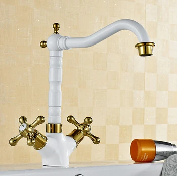Jane Europe luxury pastoral basin mixer taps white paint copper Dual handle gold-plated faucets bathroom vanities HJ-7867
Jane Europe luxury pastoral basin mixer taps white paint copper Dual handle gold-plated faucets bathroom vanities HJ-7867