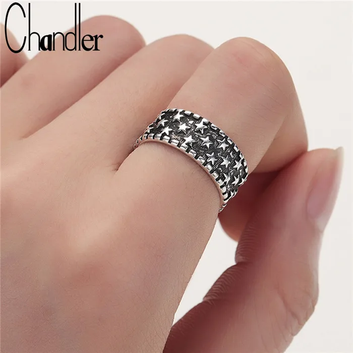 Chandler Black Star Wide Ring For Women Men Unisex European Cool Rock Finger Rings Antiaue Tibetan Geometry Bague
Chandler Black Star Wide Ring For Women Men Unisex European Cool Rock Finger Rings Antiaue Tibetan Geometry Bague