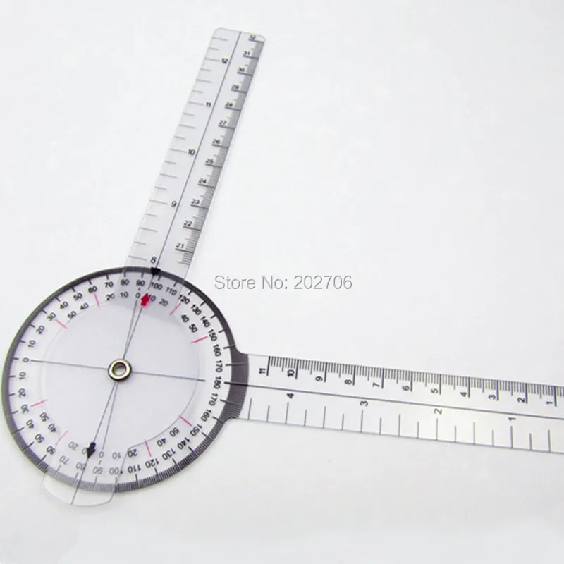 200mm 8inch Goniometer plastic protractor Angle ruler Medical promotion ruler 22pcs/lot
200mm 8inch Goniometer plastic protractor Angle ruler Medical promotion ruler 22pcs/lot