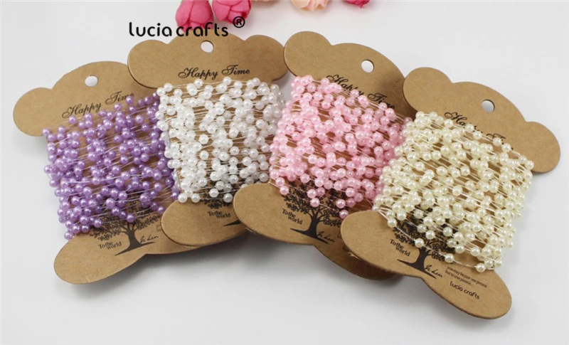 SALE! Lucia crafts 4mm Round Beads Chain Artificial Pearls Garland Flowers Wedding DIY Home Decoration 6meters/pack C0604
SALE! Lucia crafts 4mm Round Beads Chain Artificial Pearls Garland Flowers Wedding DIY Home Decoration 6meters/pack C0604