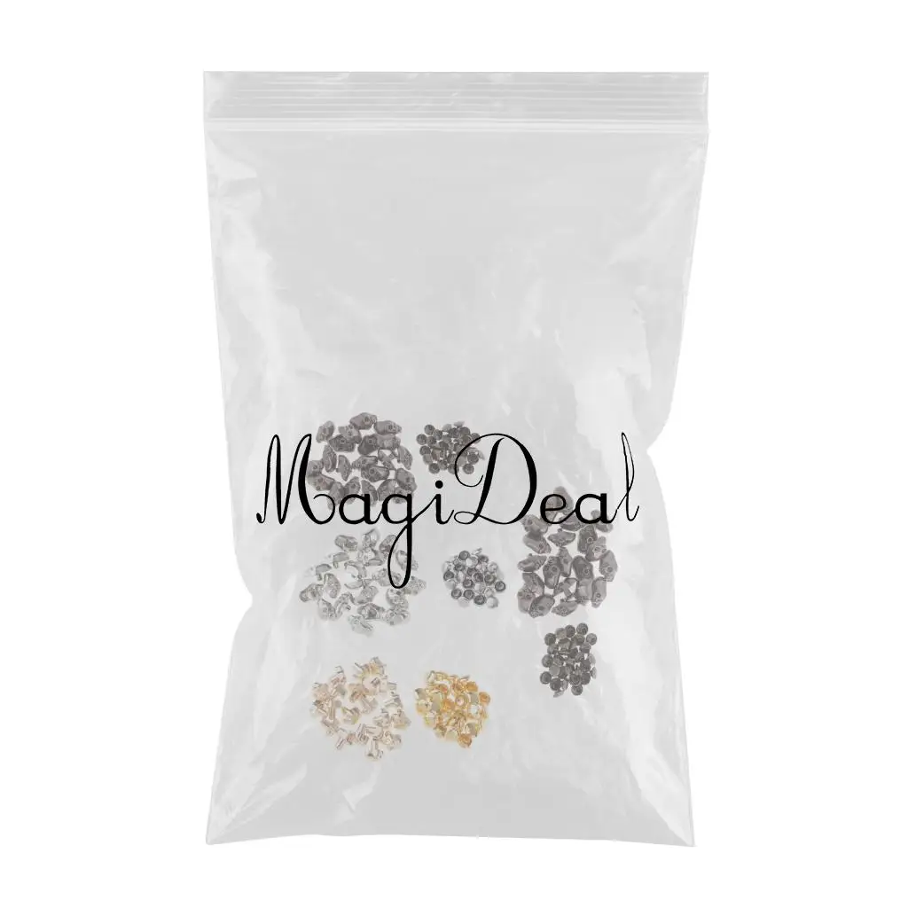 80 Sets Gothic Punk Skeleton Skull Head Studs Punk Rivets for Bag Shoes Leathercraft Leather Decor